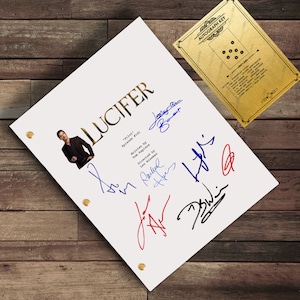 Lucifer TV Script - Signed Cast Autograph Reproduction Screenplay