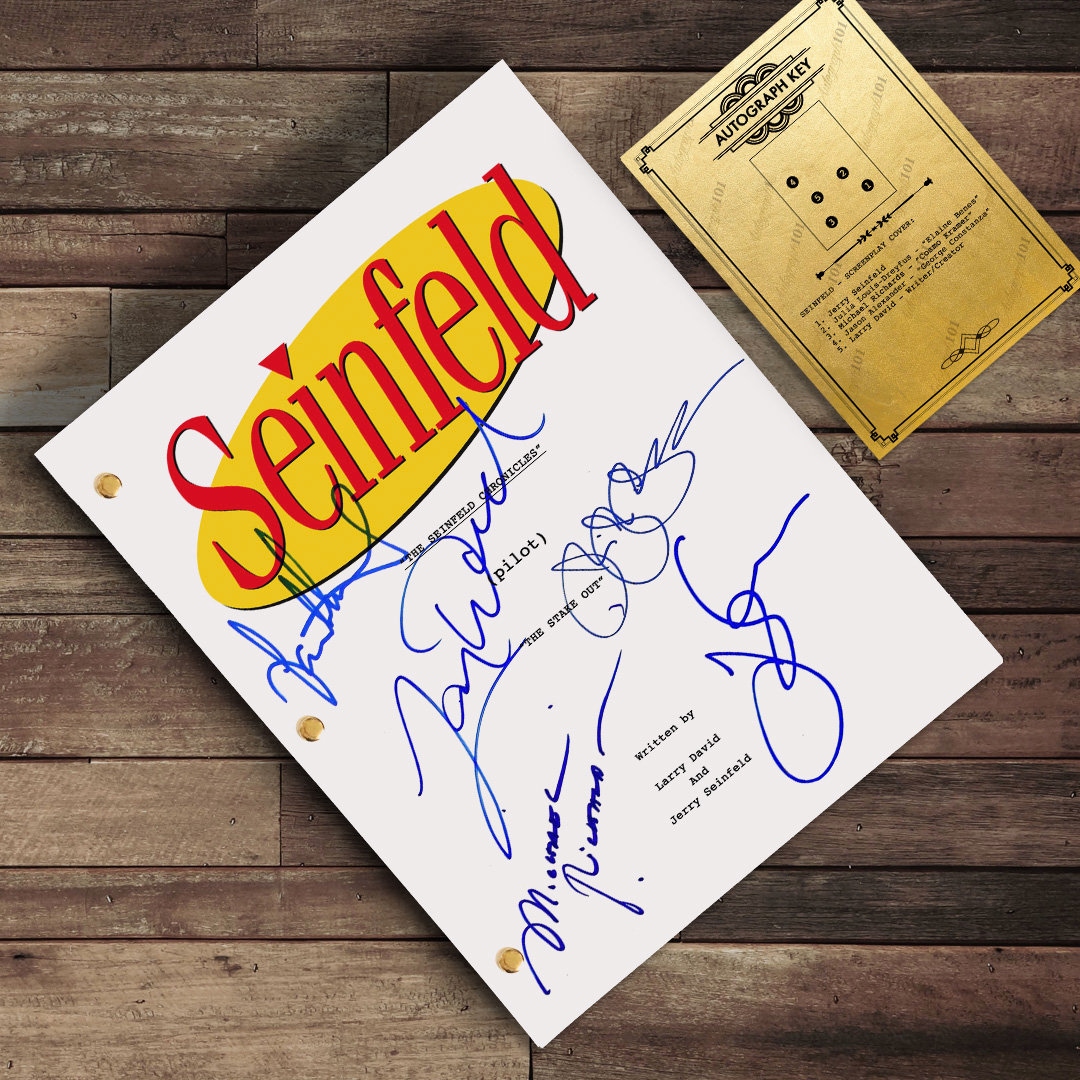 Seinfeld 'the Stakeout' Script - Signed Cast Autograph TV Series ...