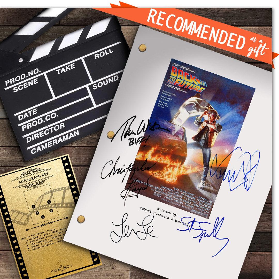 バック・トゥ・ザ・フューチャー映画脚本サイン入り直筆サイン
