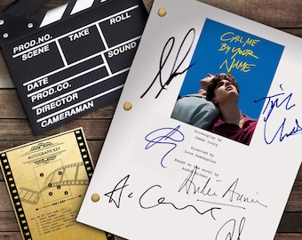 Call Me By Your Name Script - Signed Cast Autograph TV Series Reprint Screenplay