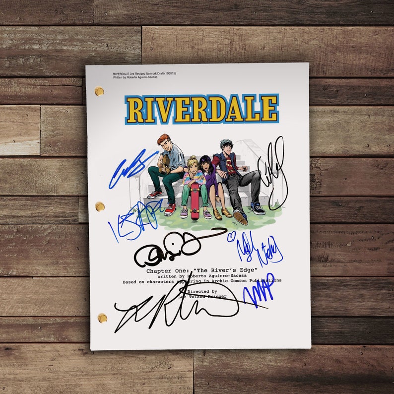 Riverdale TV Show Signed Script Autograph Card Archie Andrews Jughead Jones Betty Cooper Veronica Lodge Hermoine Cheryl Blossom image 3