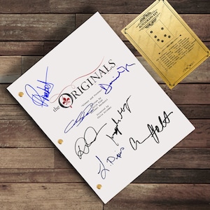 The Originals TV Show  Script Autograph Screenplay - Klaus Mikaelson, Elijah Mikaelson, Hayley Marshall, Rebekah Mikaelson