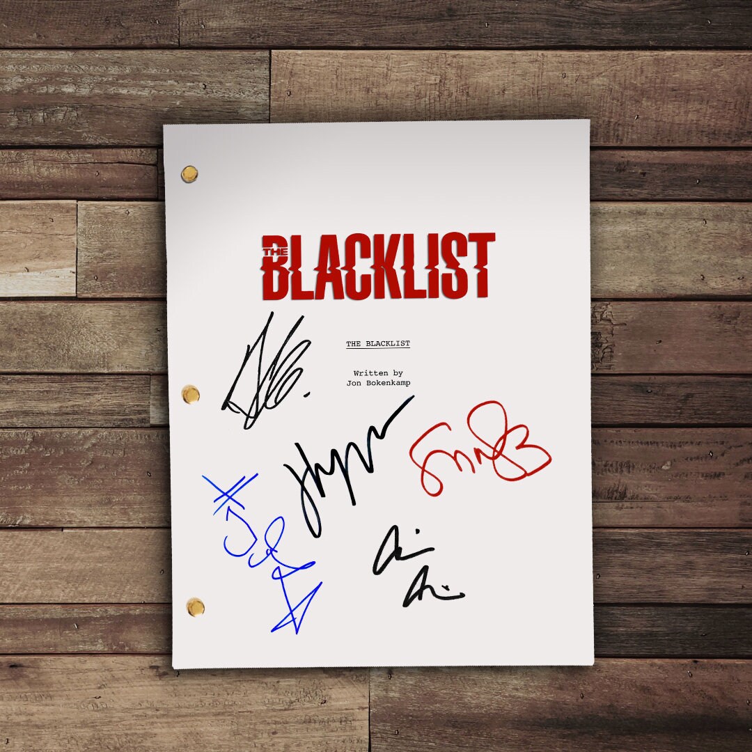 The Blacklist TV Signed Script Autograph Screenplay James Etsy UK