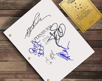 スーパーナチュラル パイロット版脚本 - キャストサイン入りテレビシリーズ脚本の復刻版