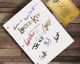 Sceneggiatura di Locke & Key - Autografi del cast firmati - Ristampa della sceneggiatura della serie TV