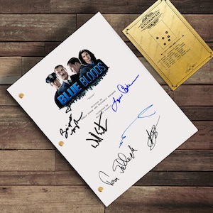 Guión de televisión de Blue Bloods Guión firmado autógrafo Danny Reagan, Frank Reagan, Donnie Wahlberg, Tom Selleck, Erin Reagan, Will Estes