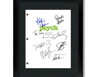 Psych TV Show Script Signed Autograph Screenplay James Roday