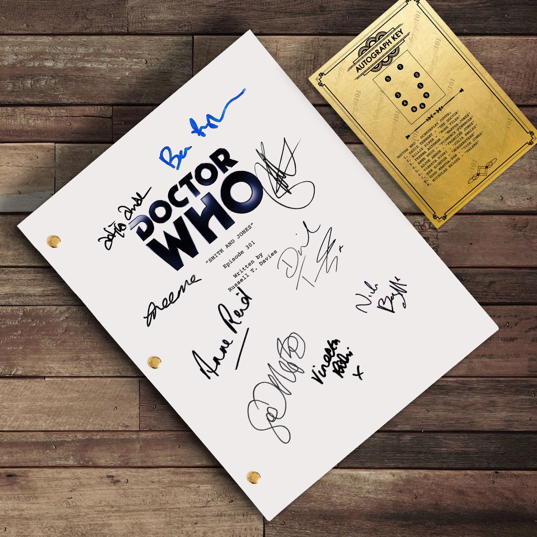 Doctor Who Script Layout Doctor Who Script - Signed Cast Autograph TV Series Reprint Screenplay ...