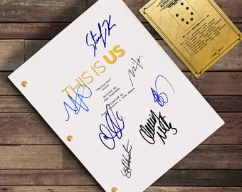 This Is Us Pilot Script - Signed Cast Autograph Reproduction Screenplay