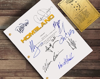 Homeland TV Signed Script Autograph Screenplay - Claire Danes, Mandy Patinkin, Damian Lewis, Carrie Mathison, Morena Baccarin