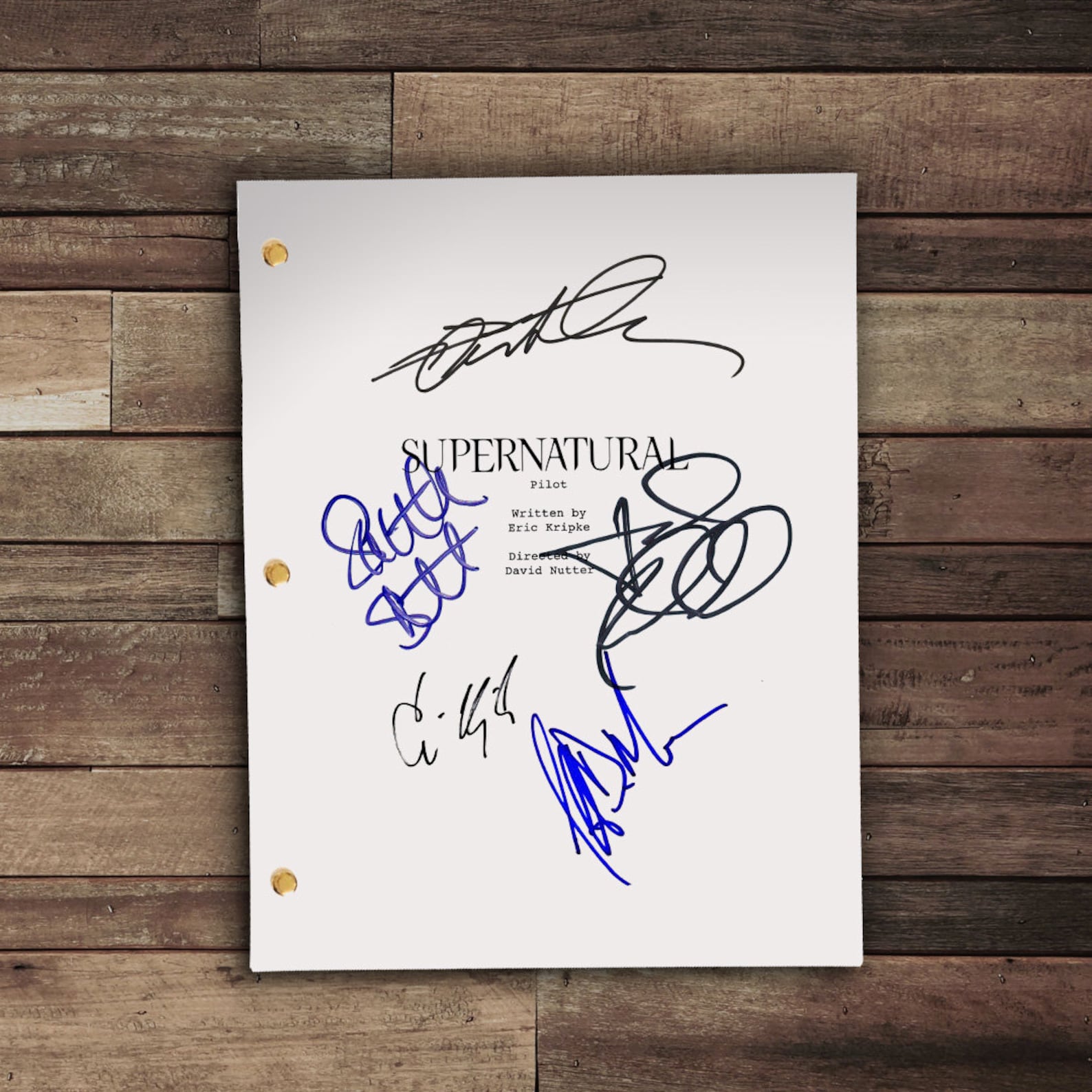 Supernatural Signed Poster - 7ounyxk