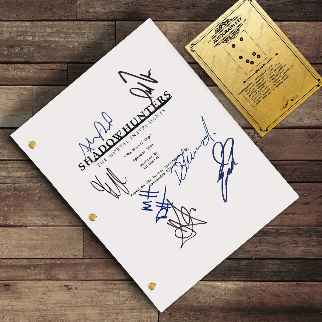 シャドウハンター TV 番組台本 直筆サインカード クラリー・フレイ ジェイス・ウェイランド アレック・ライトウッド キャサリン・マクナマラ  ドミニク・シャーウッド - Etsy 日本, image size:1080x1080