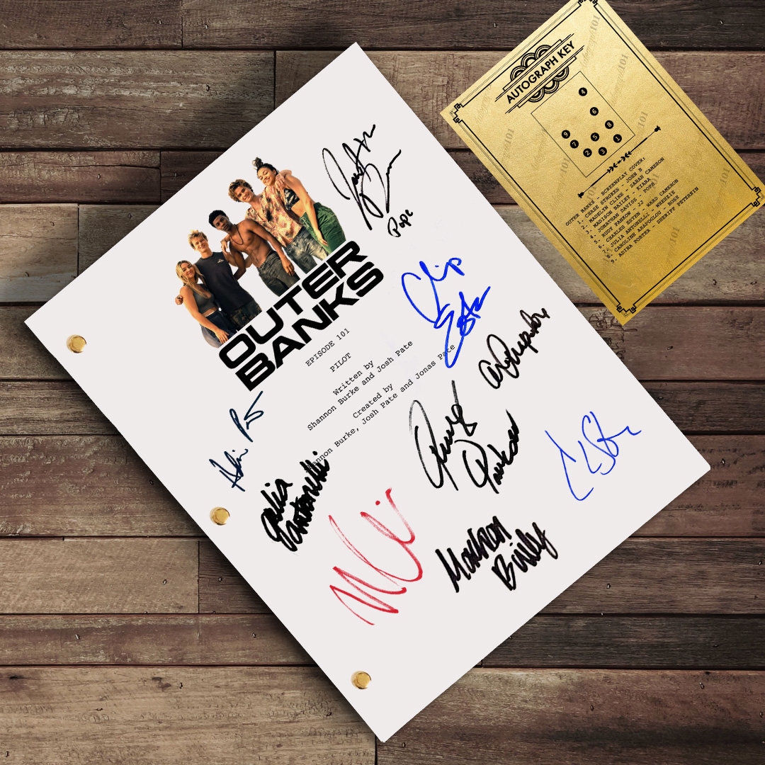 Outer Banks TV Show Reproduction Script Autograph Screenplay - Chase ...