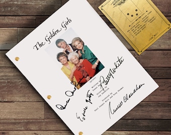 Golden Girls Pilot Script - Signiertes Autogramm einer TV-Serie, Reprint-Drehbuch