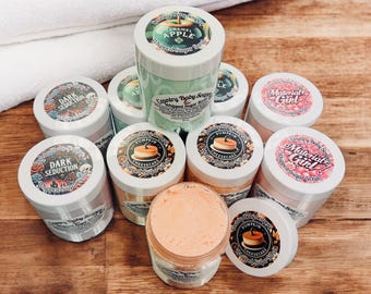 Whipped Sugar Scrub | 10oz Exfoliating Body Scrub | Handmade Bath & Shower Gift | Moisturizing | 4 Scents | Country Baby Soapery