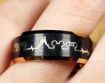 Disney Wedding Band Etsy