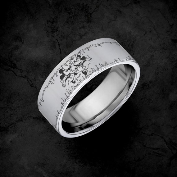 Disney Jewelry Disney Wedding Ring Mickey And Minnie Etsy