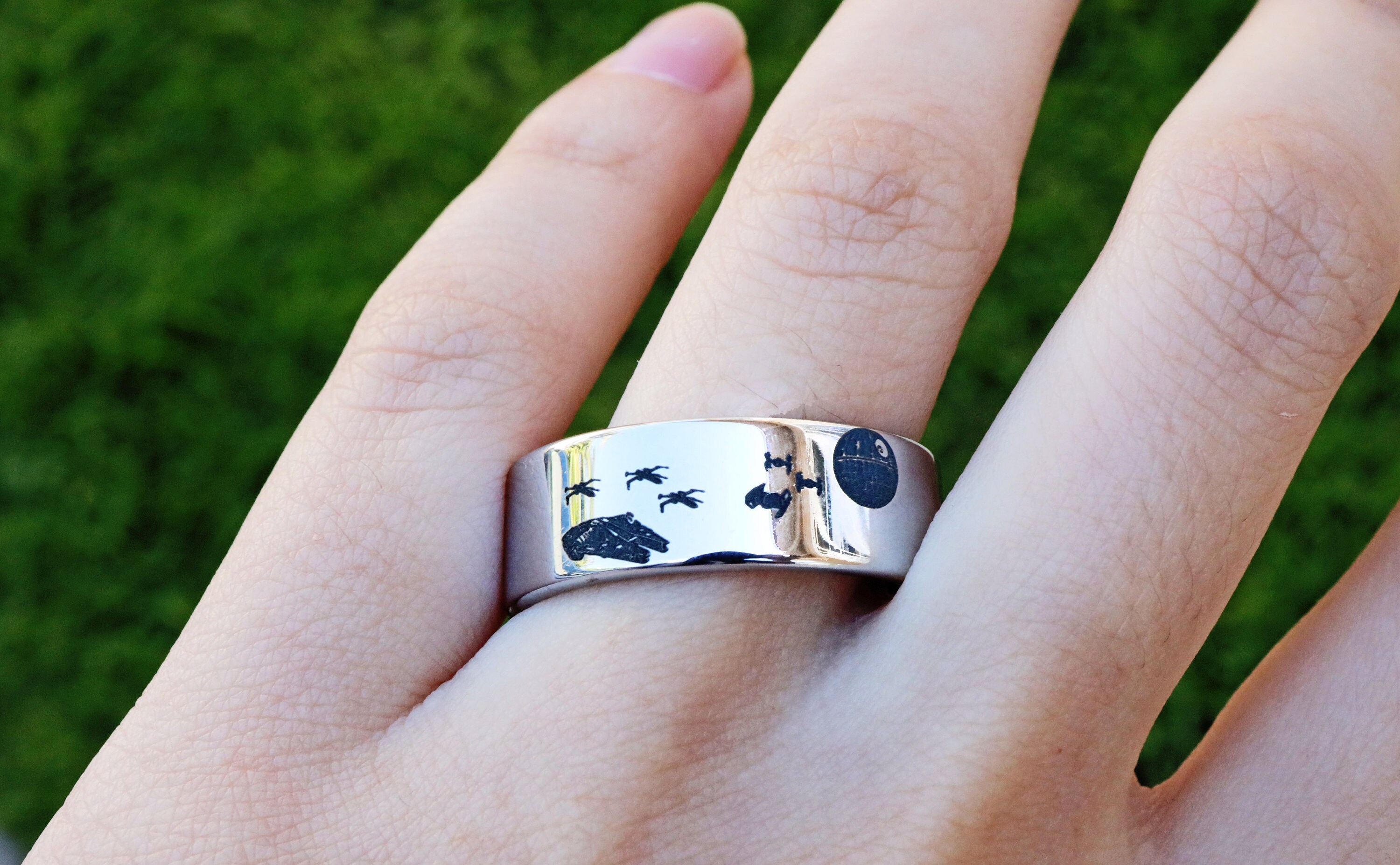 Star Wars Millenium Falcon Ring, Star Wars Tie Fighters ...