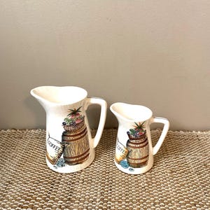 Creamer set/Wooded Barrel/ Del Coronado Nasco