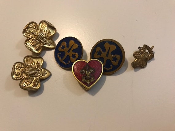 Girl scout pins.