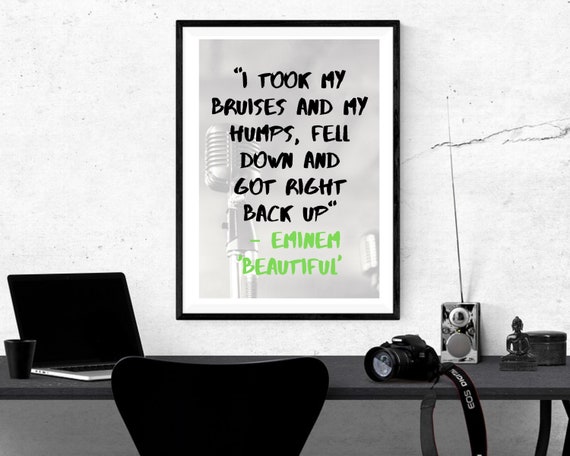 Eminem Music Star Art Poster Print A3 A2 A1 Sizes