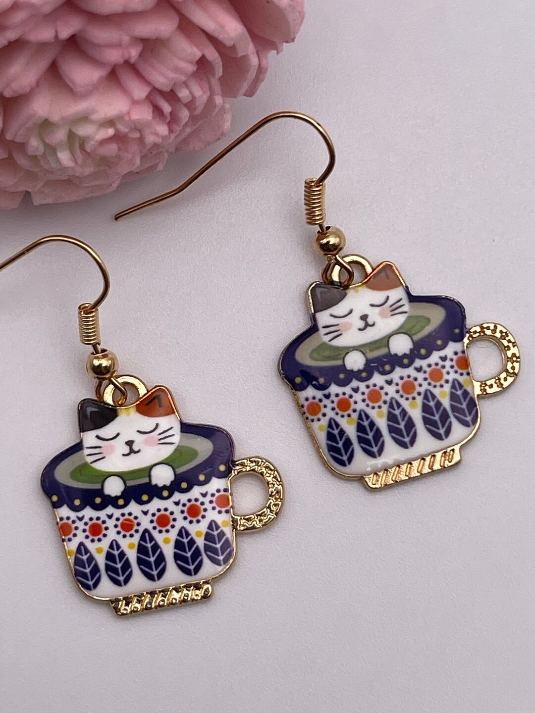 Calico Cat in Teacup Etsy