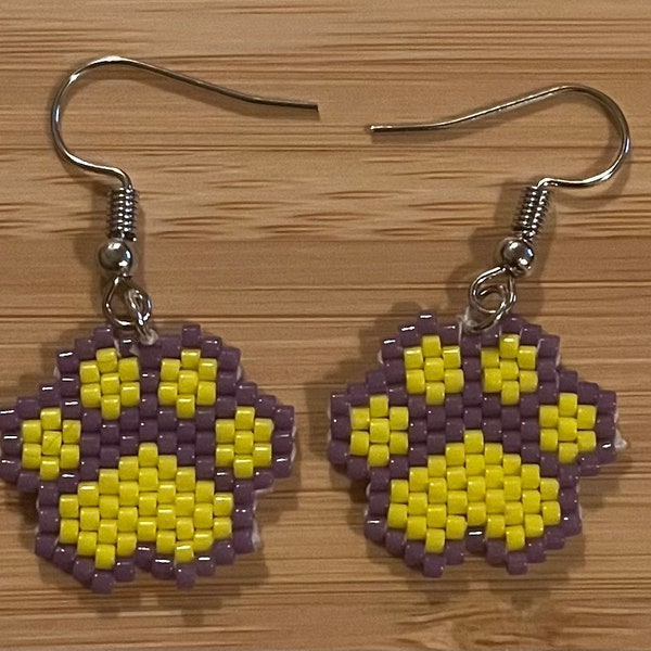 LSU tiger paws earrings