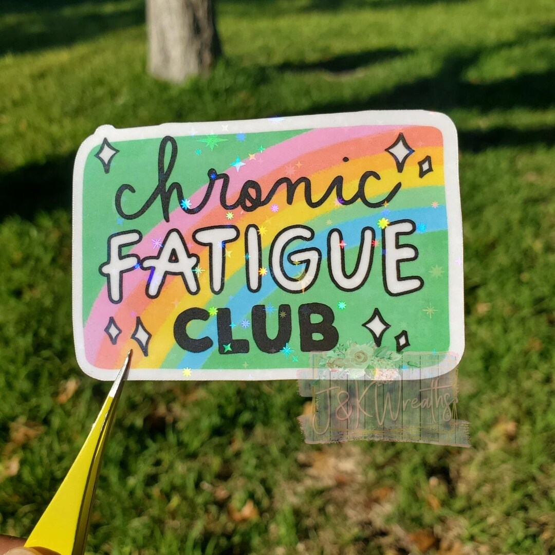 Chronic Fatigue Club Sticker - Etsy