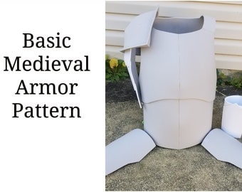 Basic Medieval Armor Pattern for Foam
