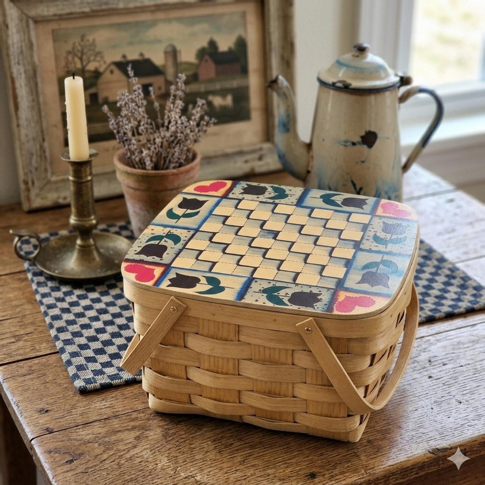 Basketville Picnic Basket - Etsy