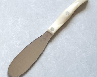Vtg Cutco Specialty Spreader Spatula Knife 1768KK Pearl Handle Serrated Edge USA