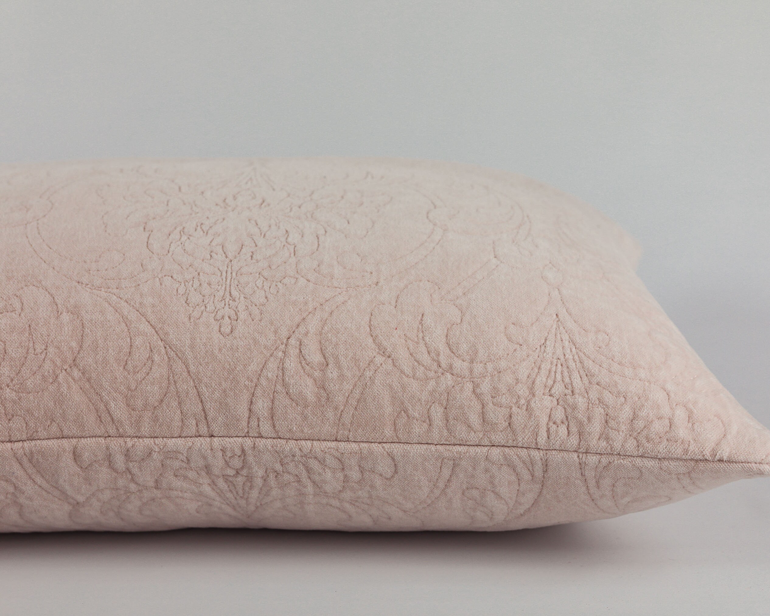 VELVET Pink Blush Lumbar Pillow Home Accessory Nursery Etsy