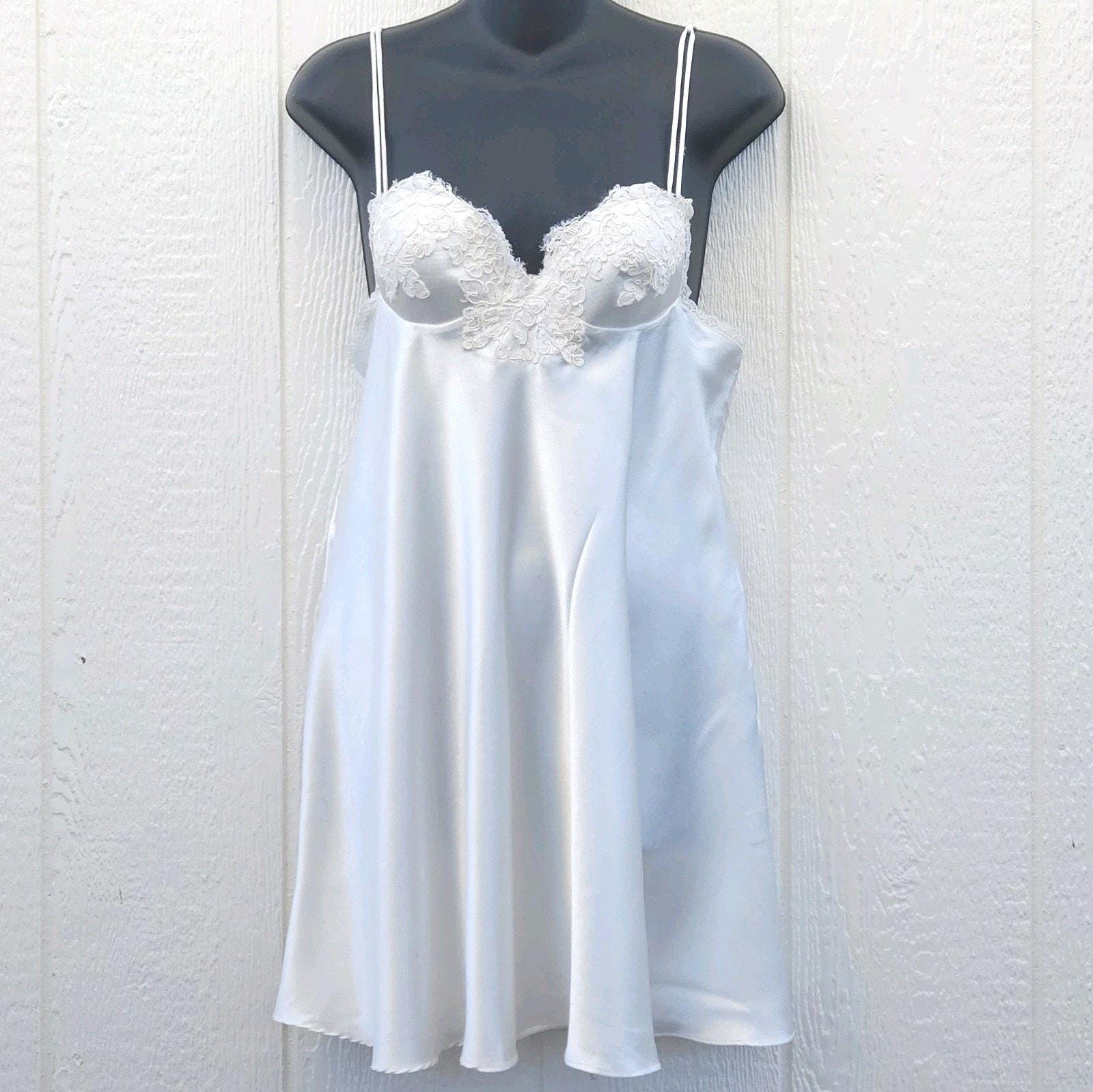 Victoria's Secret White Slip Dress - Etsy