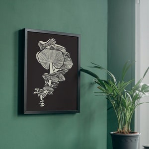 Digital Download Mushroom Prints, Mushroom Decor, Nature Wall Art, 4:5 Digital Download, Printable Mushroom Wall Art, Digital Art Print