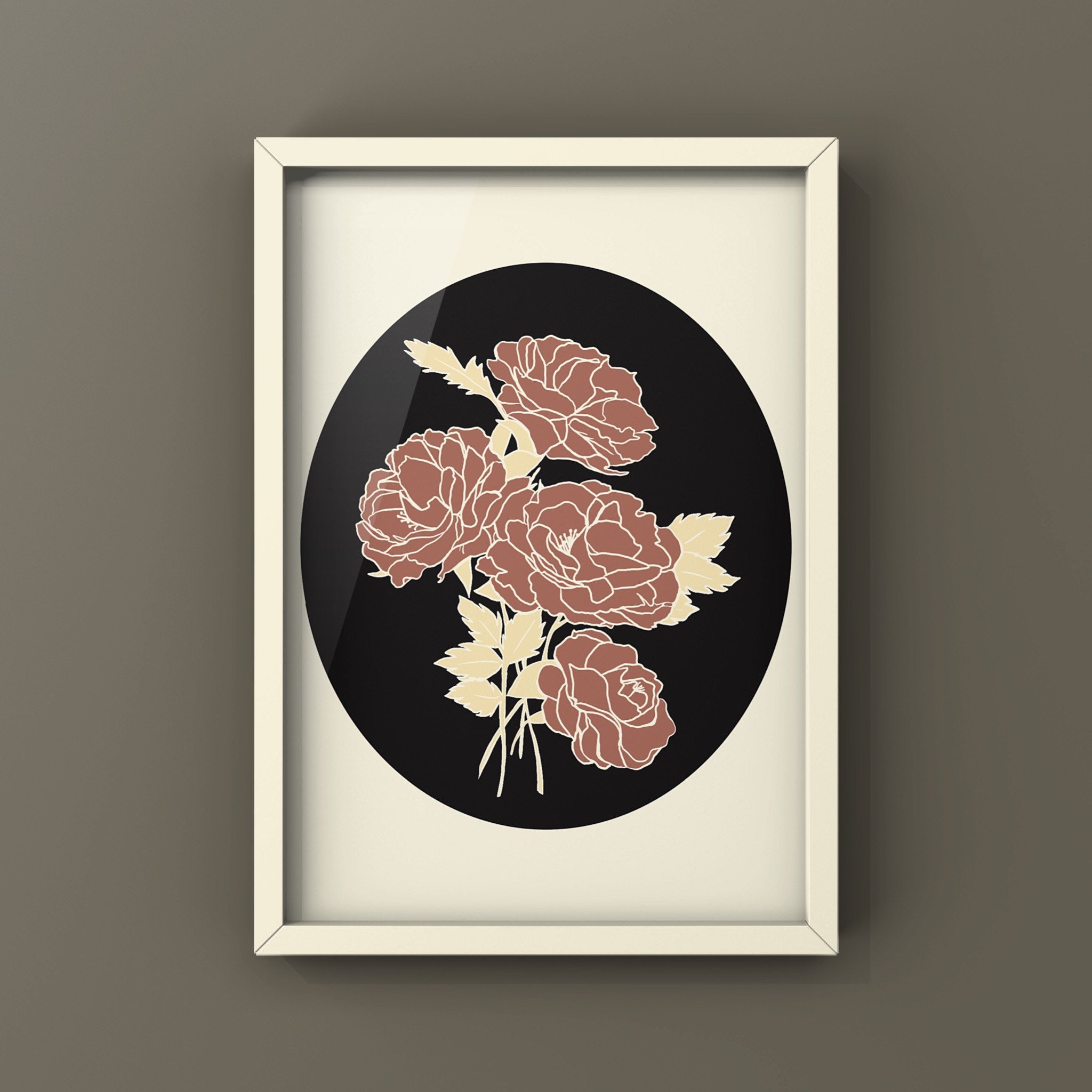 Blush Pink Rose Digital Download, Printable Art Print, Botanical Flower ...