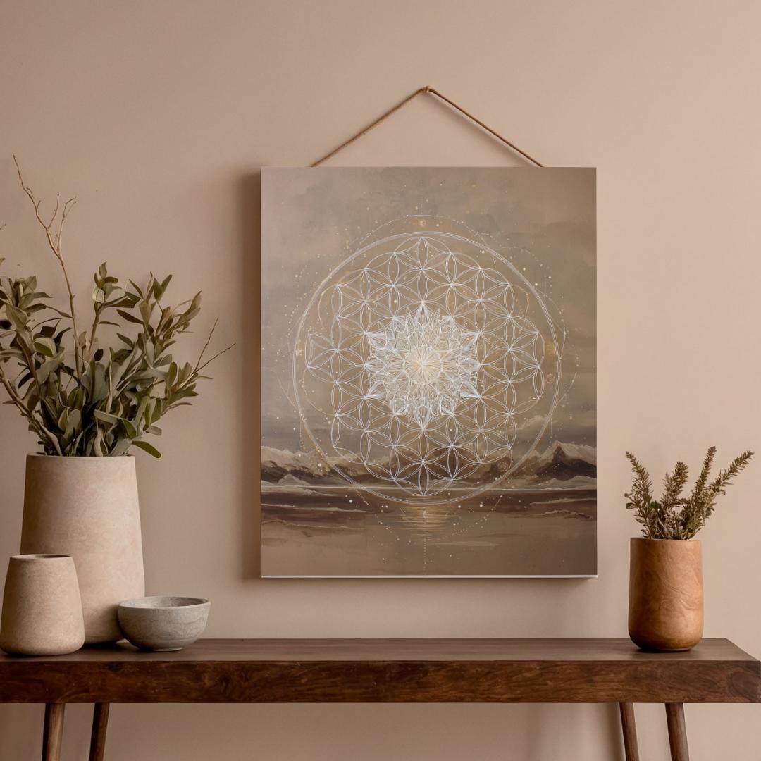 Sacred Geometry Mandala Wall Art Printable, Minimalist Wall Art, Flower ...