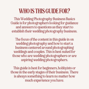Wedding Photography Business Basics Guide image 4