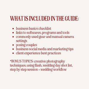 Wedding Photography Business Basics Guide image 5