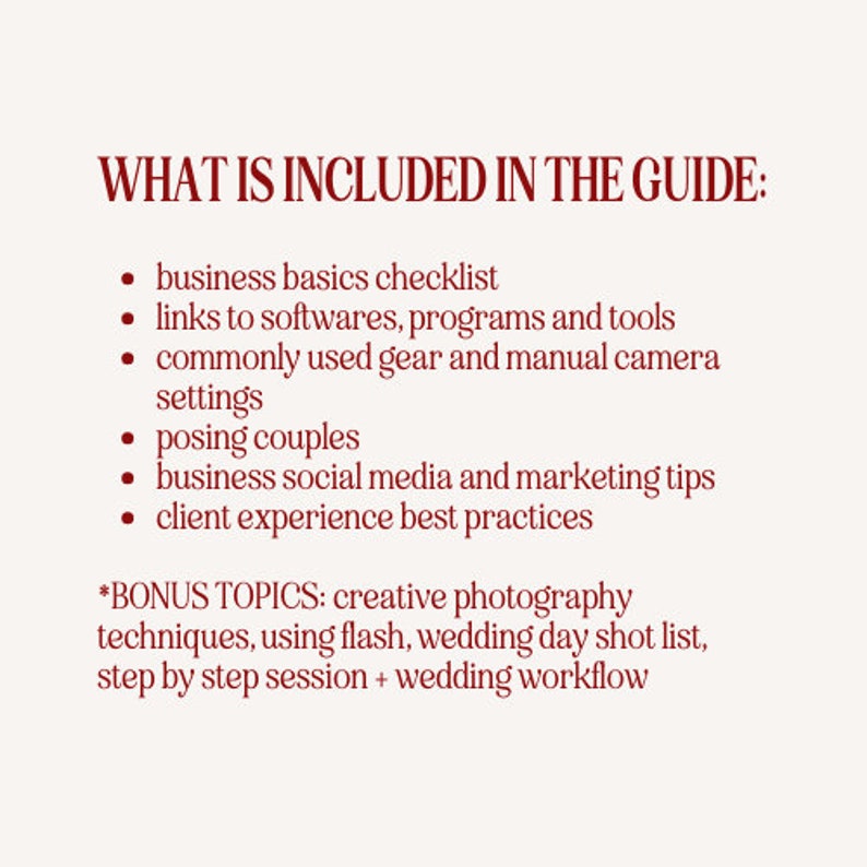 Wedding Photography Business Basics Guide image 5