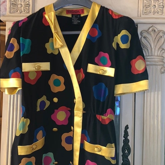 Vintage Escada Margaretha Ley Silk Dress
