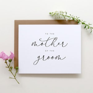 To The Mother Of The Groom Card. Mother Of The Groom Card. Wedding Card. Wedding Day Cards. Card For Mother In Law. To My Mom Wedding Day.