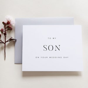 To My Son On Your Wedding Day. Son Wedding Day Card. Card For Son Wedding Day. Wedding Day Cards. Cards For Wedding. Wedding Card. Card.