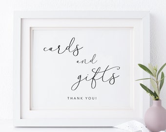 Cards and Gifts Sign. Wedding Signs. Wedding Cards Sign. Card Table Sign. Wedding Printables. Gift Table Sign. Reception Sign. Ceremony Sign