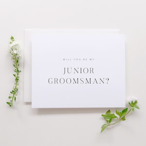 Will You Be My Junior Groomsman Card. Groomsman Proposal Card. Proposal Card. Groomsman Card. Card For Junior Groomsman. Wedding Cards.