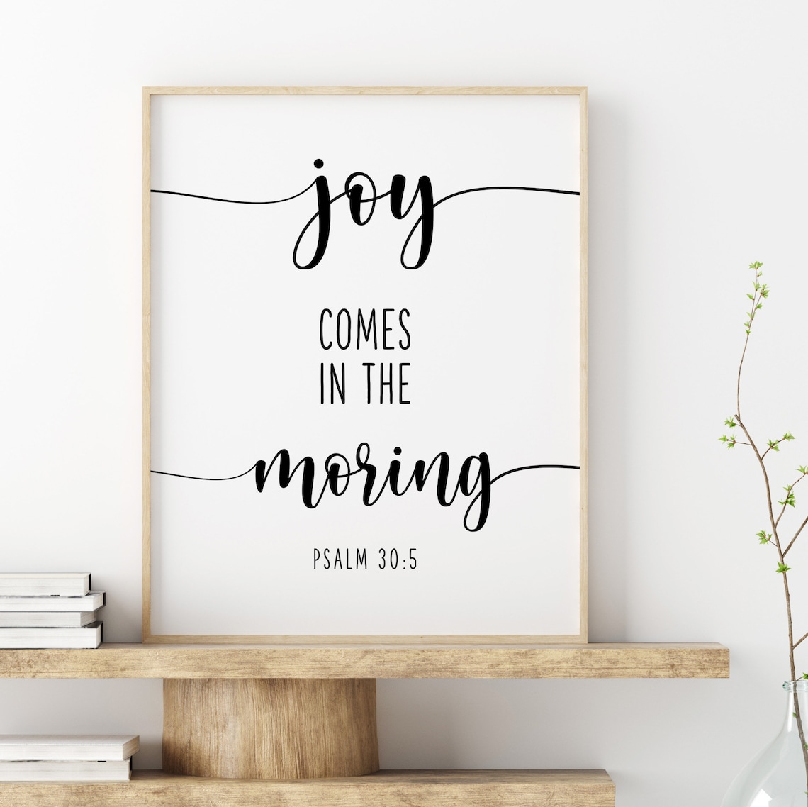 Joy Comes In The Morning Printable. Psalm 305. Bible Verse Etsy