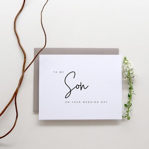To My Son On Your Wedding Day. Son Wedding Day Card. Card For Son Wedding Day. Wedding Day Cards. Cards For Wedding. Wedding Card. Card.