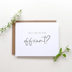 Will You Be Our Officiant Card. Officiant Card. Proposal Card. Wedding Cards. Marry Us Card. Wedding Card. Card for Wedding Officiant.