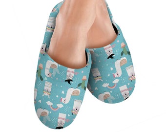 ladies llama slippers