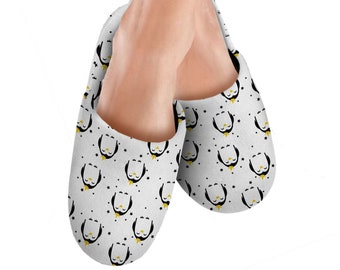 mens novelty penguin slippers