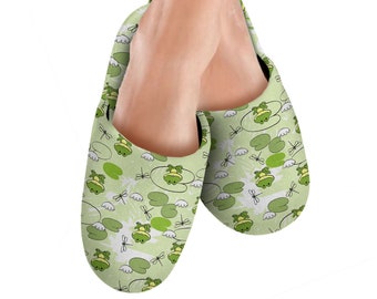 frog house slippers